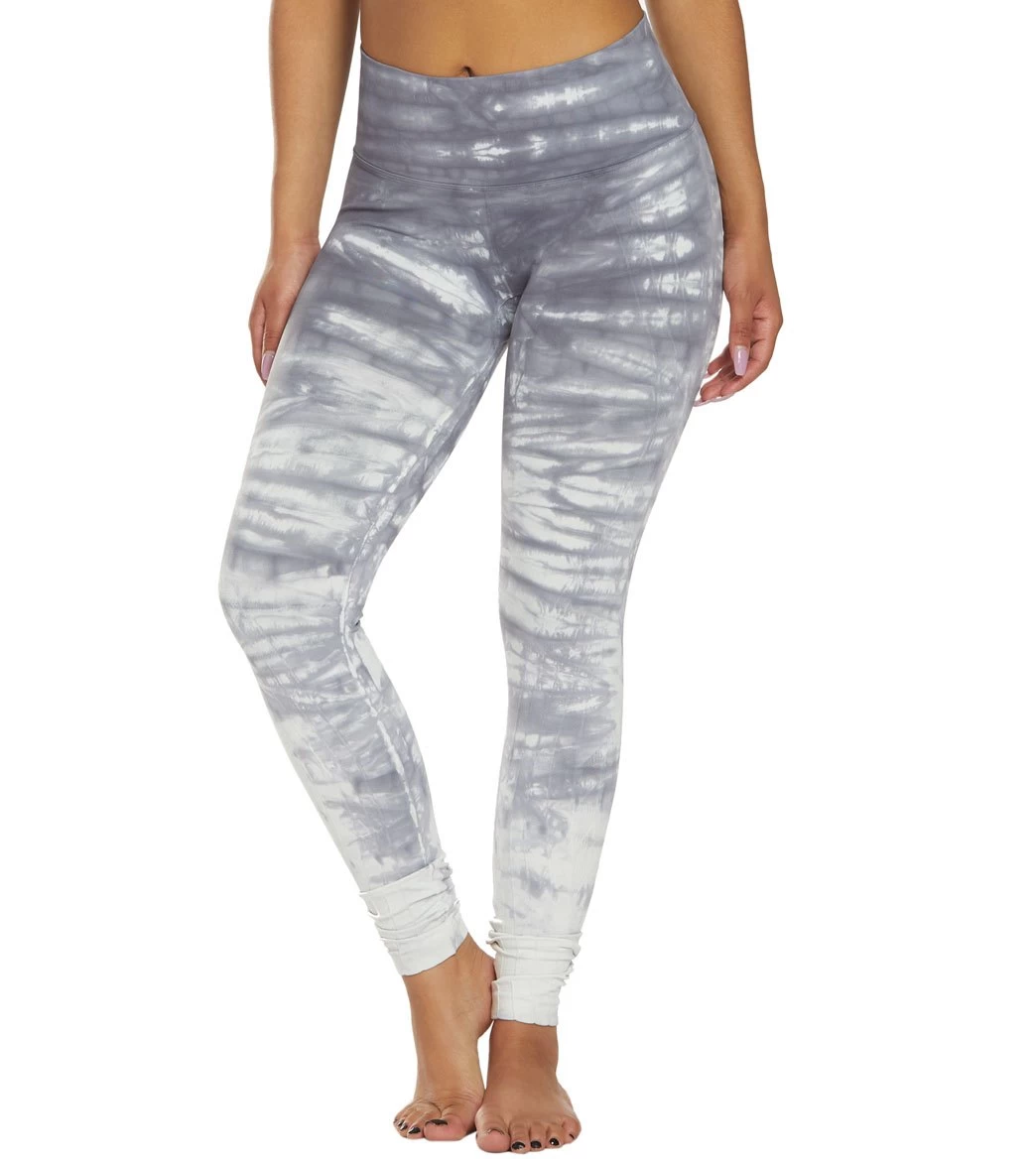 NUX Mesa Hand Dyed Seamless Yoga Leggings Slate Waterfall - Image 6