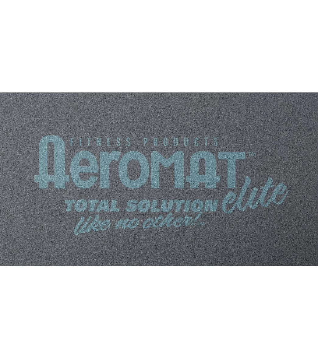 AeroMat Elite Workout Mat With Handles 48" 12.7mm Extra Thick Charcoal