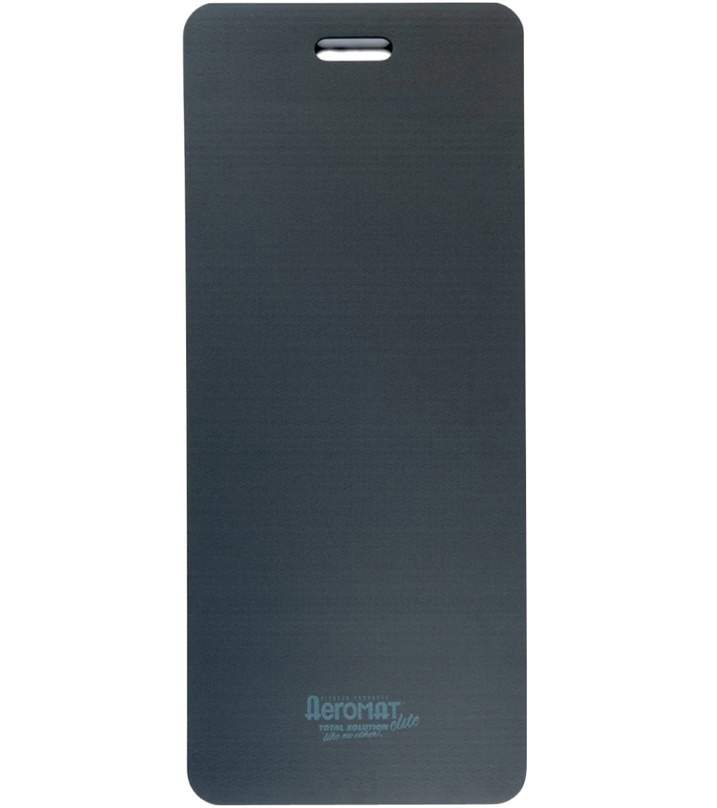 AeroMat Elite Workout Mat With Handles 48" 12.7mm Extra Thick Charcoal - Image 3