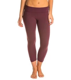 Beyond Yoga Back Gathered Yoga Capris Port