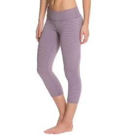 Beyond Yoga Chic Physique Capri Legging Pink/Heather Gray