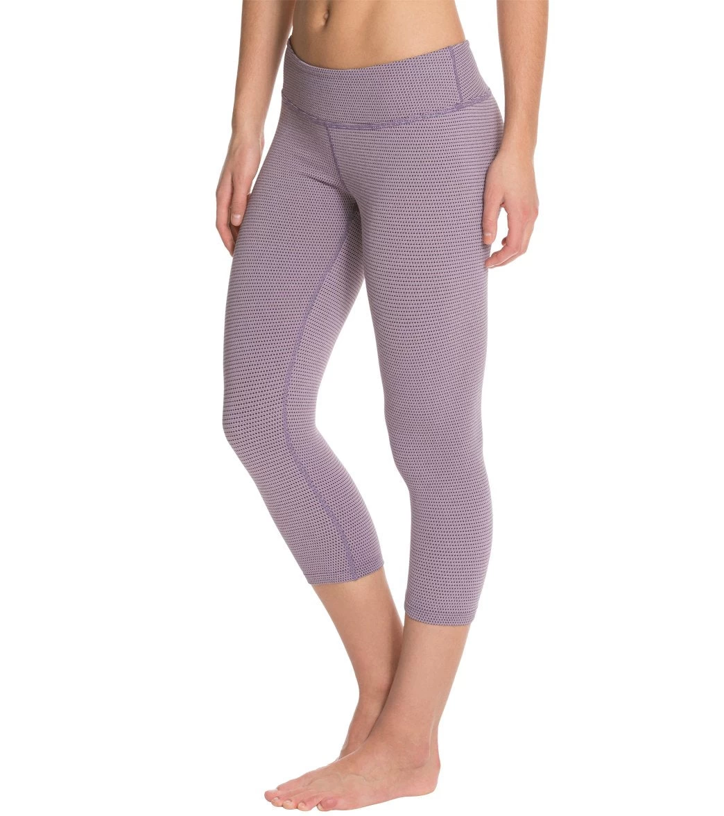 Beyond Yoga Chic Physique Capri Legging Pink/Heather Gray