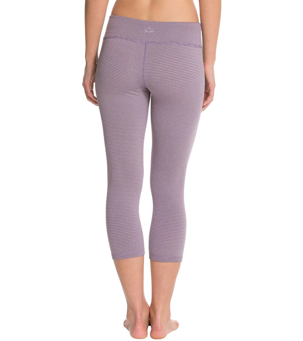 Beyond Yoga Chic Physique Capri Legging Pink/Heather Gray - Image 2