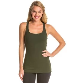 Beyond Yoga Carefree Cut-Out Cami Yoga Tank Top Wintergreen
