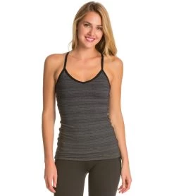 Beyond Yoga Stripe Strappy Ballet Cami Black
