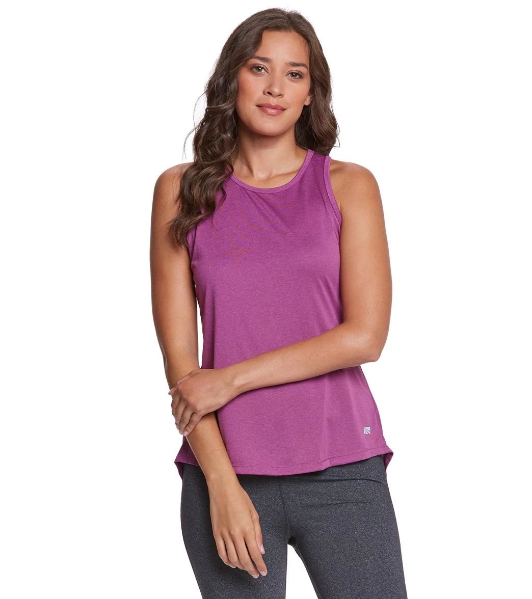 Marika Intrigue Singlet Yoga Tank Top Heather Amethyst