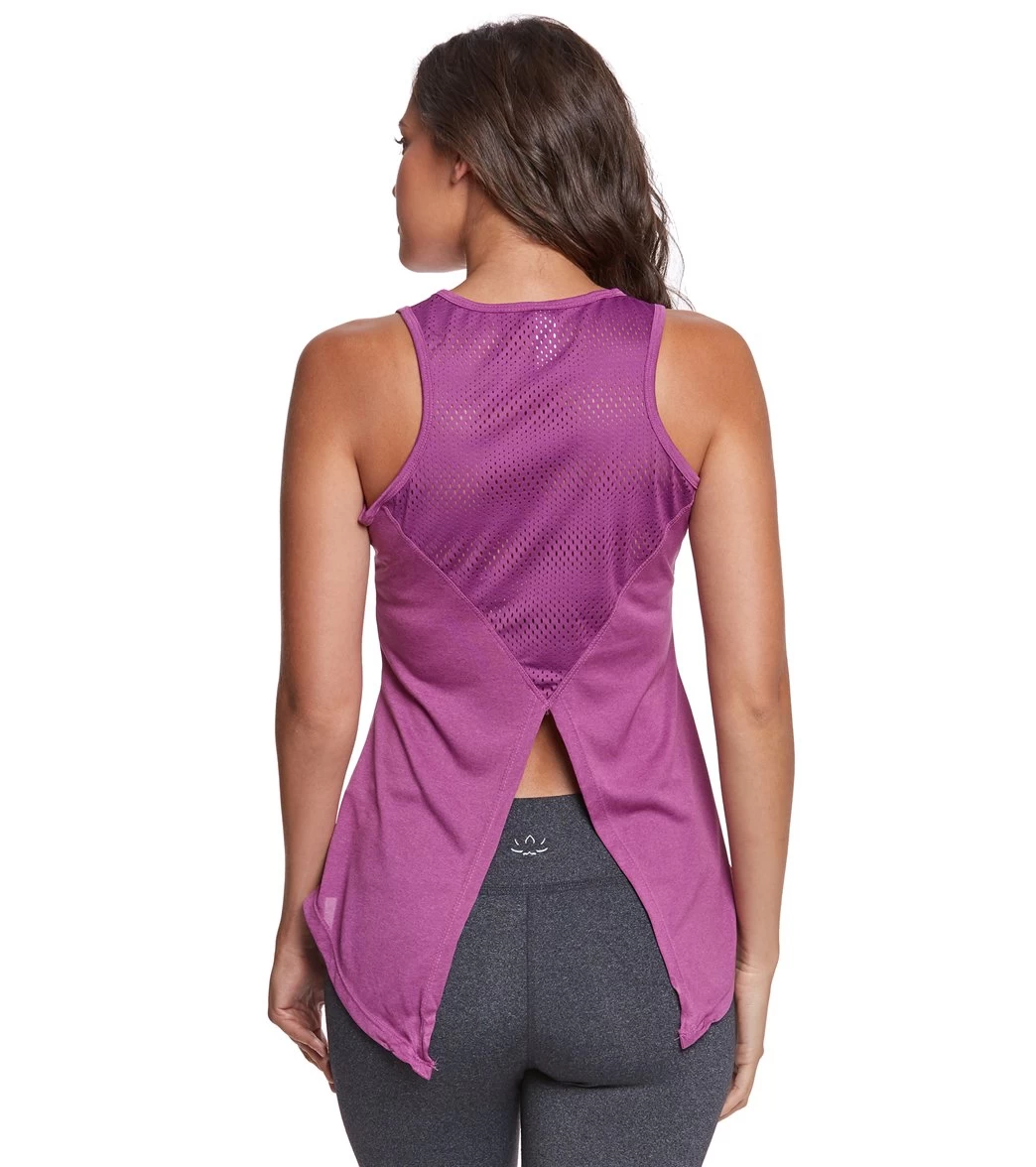 Marika Intrigue Singlet Yoga Tank Top Heather Amethyst - Image 4