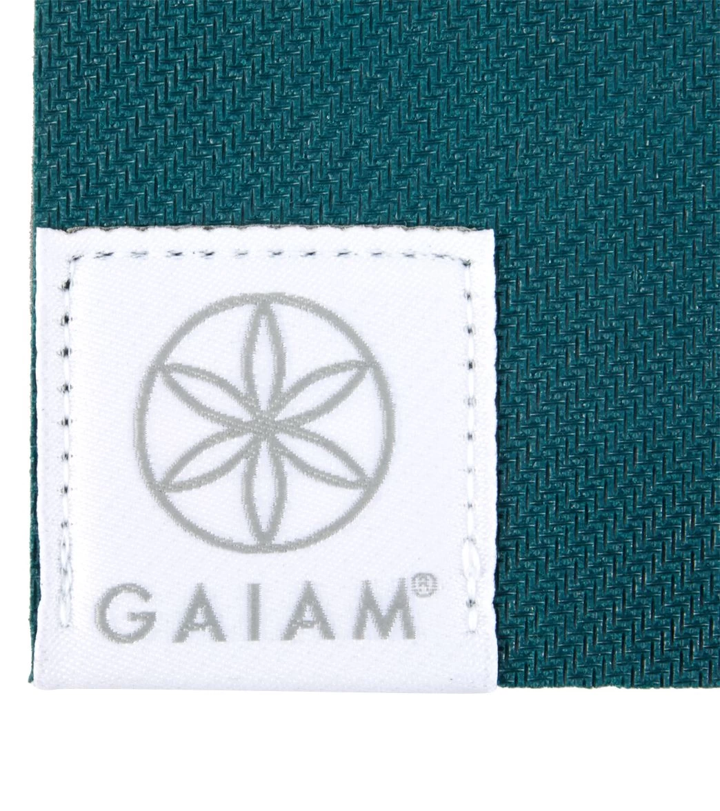Gaiam Eco Friendly Power Grip Yoga Mat 68" 4mm Teal - Image 4