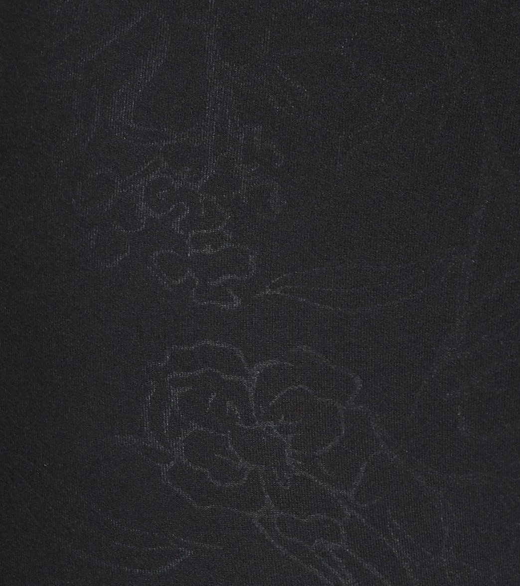 Balance Collection Embossed High Waisted Yoga Capris Black Brush Stroke - Image 4