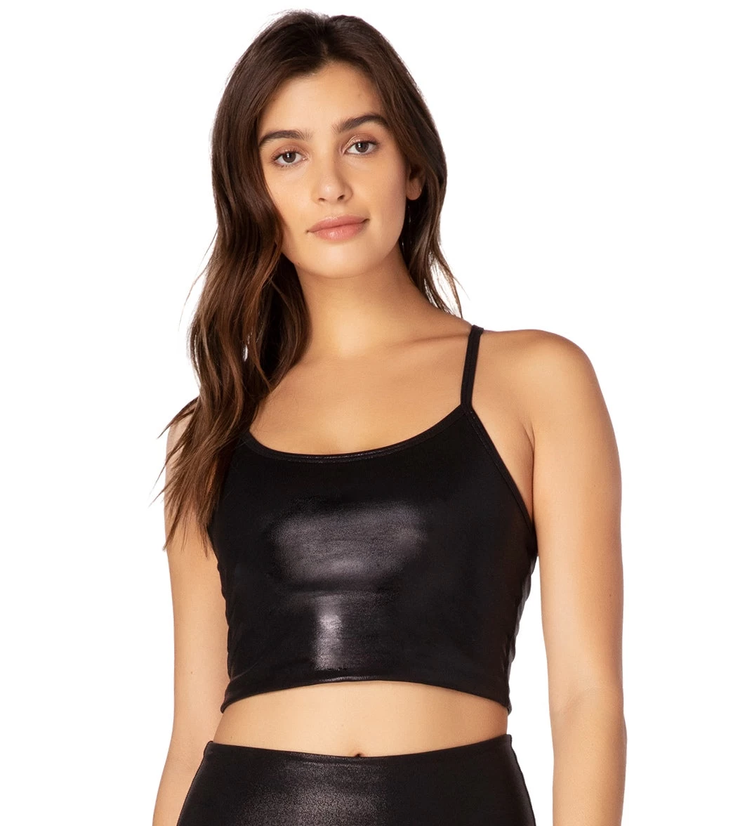 Beyond Yoga Pearlized Slim Racerback Cropped Yoga Tank - Image 3