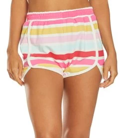 Spiritual Gangster Zoe Shorts Rainbow Stripe