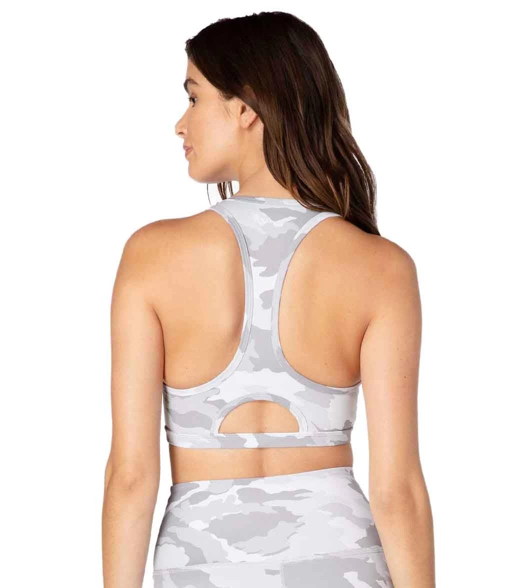 Beyond Yoga Olympus Work It Out Yoga Sports Bra Gray Camo - Image 2