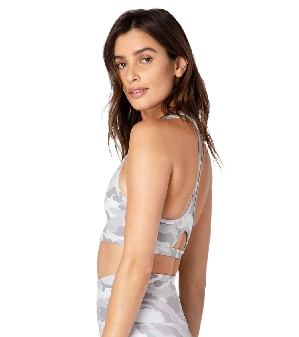 Beyond Yoga Olympus Work It Out Yoga Sports Bra Gray Camo - Image 3