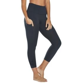 Free People Out Of Your League Yoga Leggings Black
