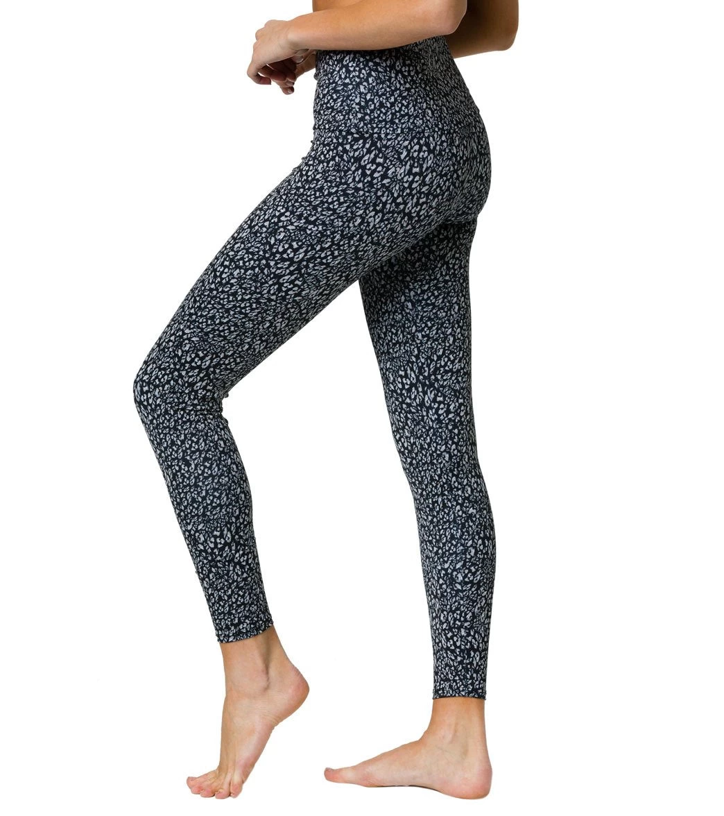 Onzie Tech Cell Phone Pocket Yoga Leggings Honey Leopard