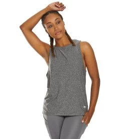 Marika Lunar Yoga Tank Heather Charcoal