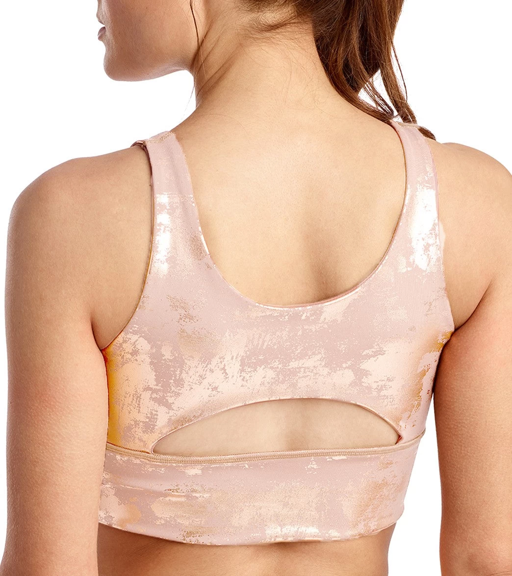 DYI Elevate Yoga Sports Bra Pinecone Slate/Champagne Foil