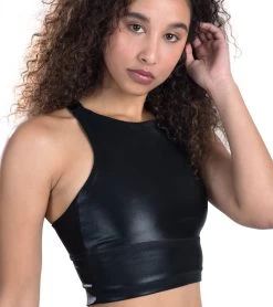 DYI High Neck Shine Elevate Racer Yoga Sports Bra