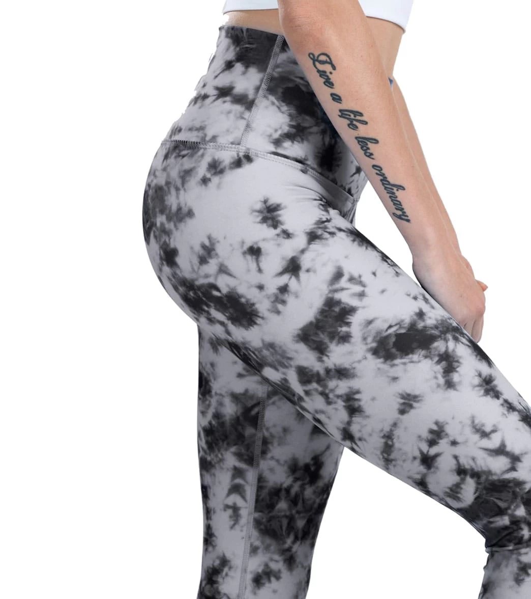 DYI Printed Signature Yoga Leggings Photo Tie Dye - Image 5