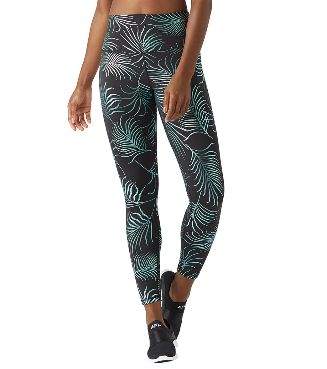 Glyder High Power II Yoga Leggings Evergreen Palm Print