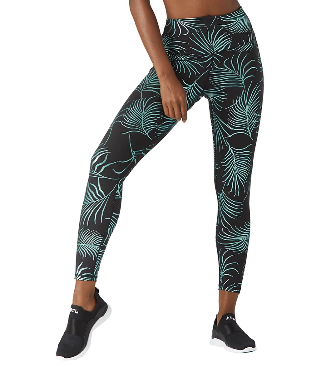 Glyder High Power II Yoga Leggings Evergreen Palm Print - Image 4