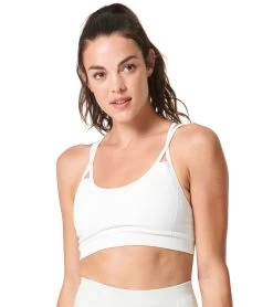 NUX Levitate Seamless Yoga Sports Bra Coconut