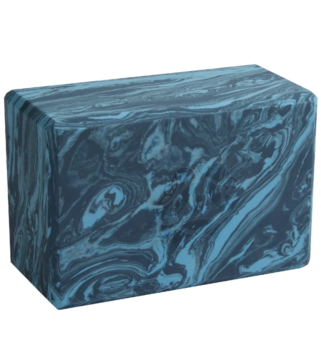 Hugger Mugger 4" Foam Yoga Block Surf Blue