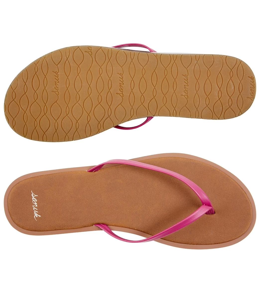 Sanuk Women's Yoga Aurora Flip Flop Vivid Violet - Image 3