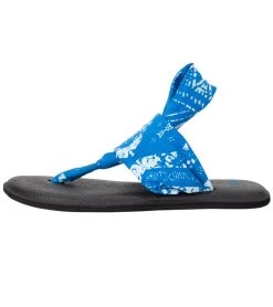 Sanuk Yoga Sling 2 Prints Sandal Bright Blue Tribal