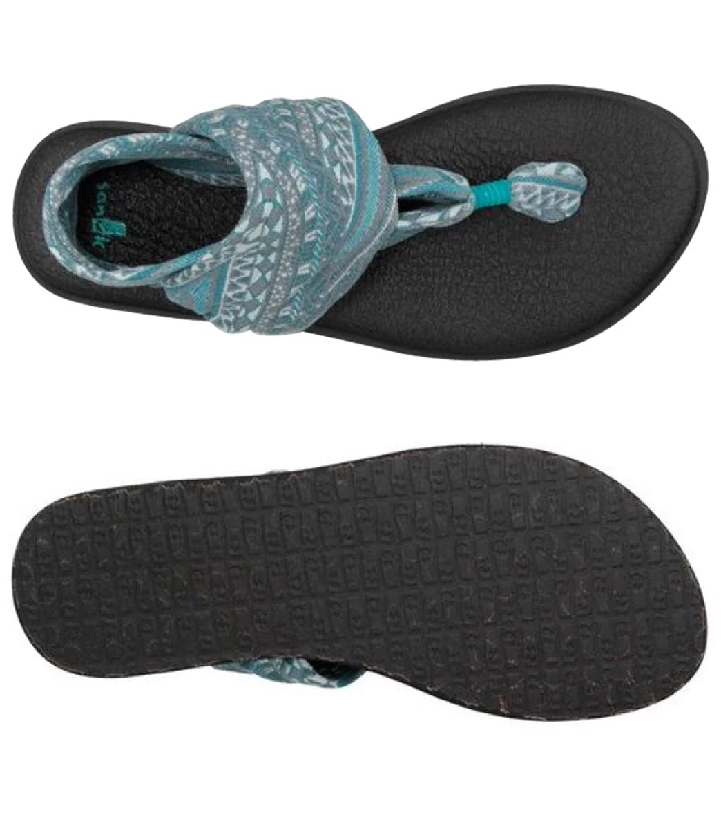 Sanuk Yoga Sling 2 Prints Sandal Teal Tribal - Image 2