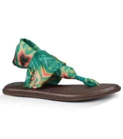Sanuk Yoga Sling 2 Prints Sandal Teal/Multi