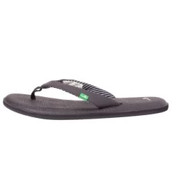 Sanuk Women's Yoga Chakra Flip Flop Black
