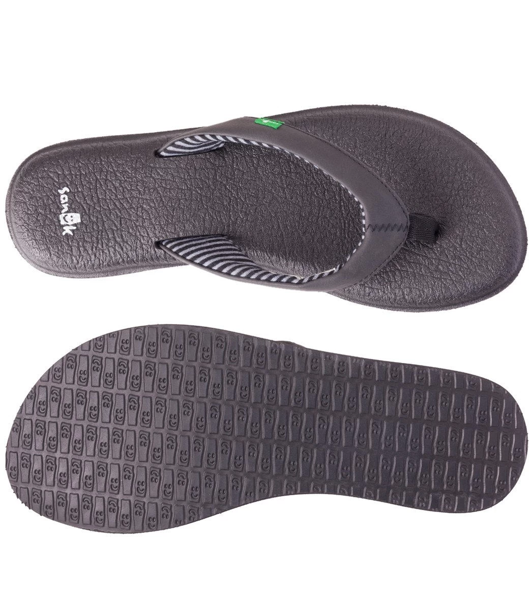 Sanuk Women's Yoga Chakra Flip Flop Black - Image 3