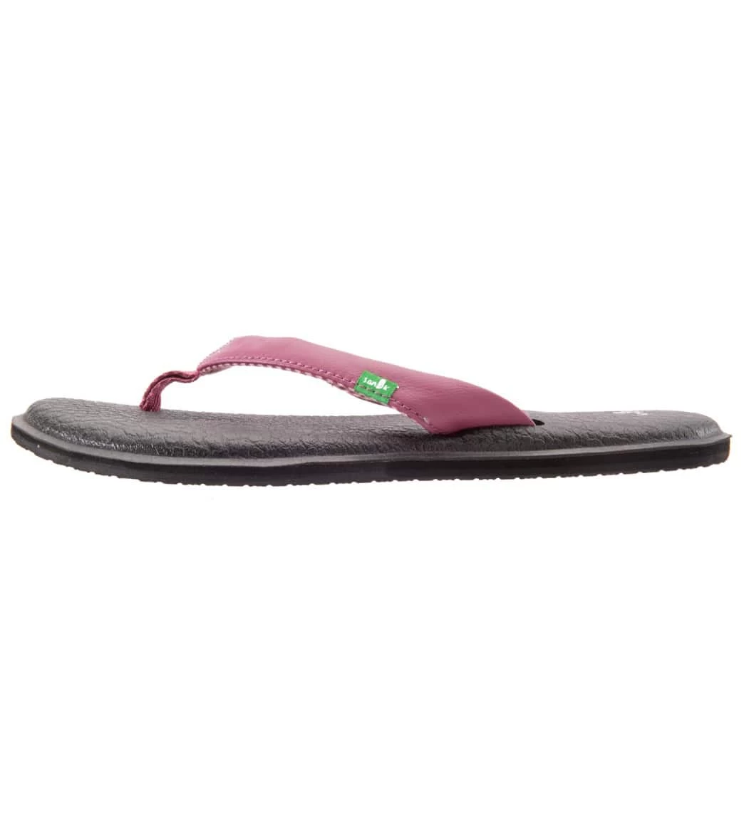 Sanuk Women's Yoga Chakra Flip Flop Dusty Boysenberry