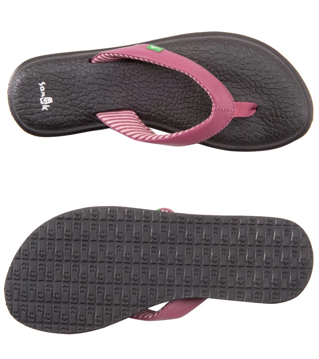 Sanuk Women's Yoga Chakra Flip Flop Dusty Boysenberry - Image 3