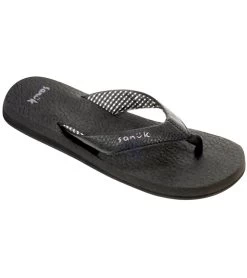 Sanuk Women's Yoga Mat Flip Flop Ebony