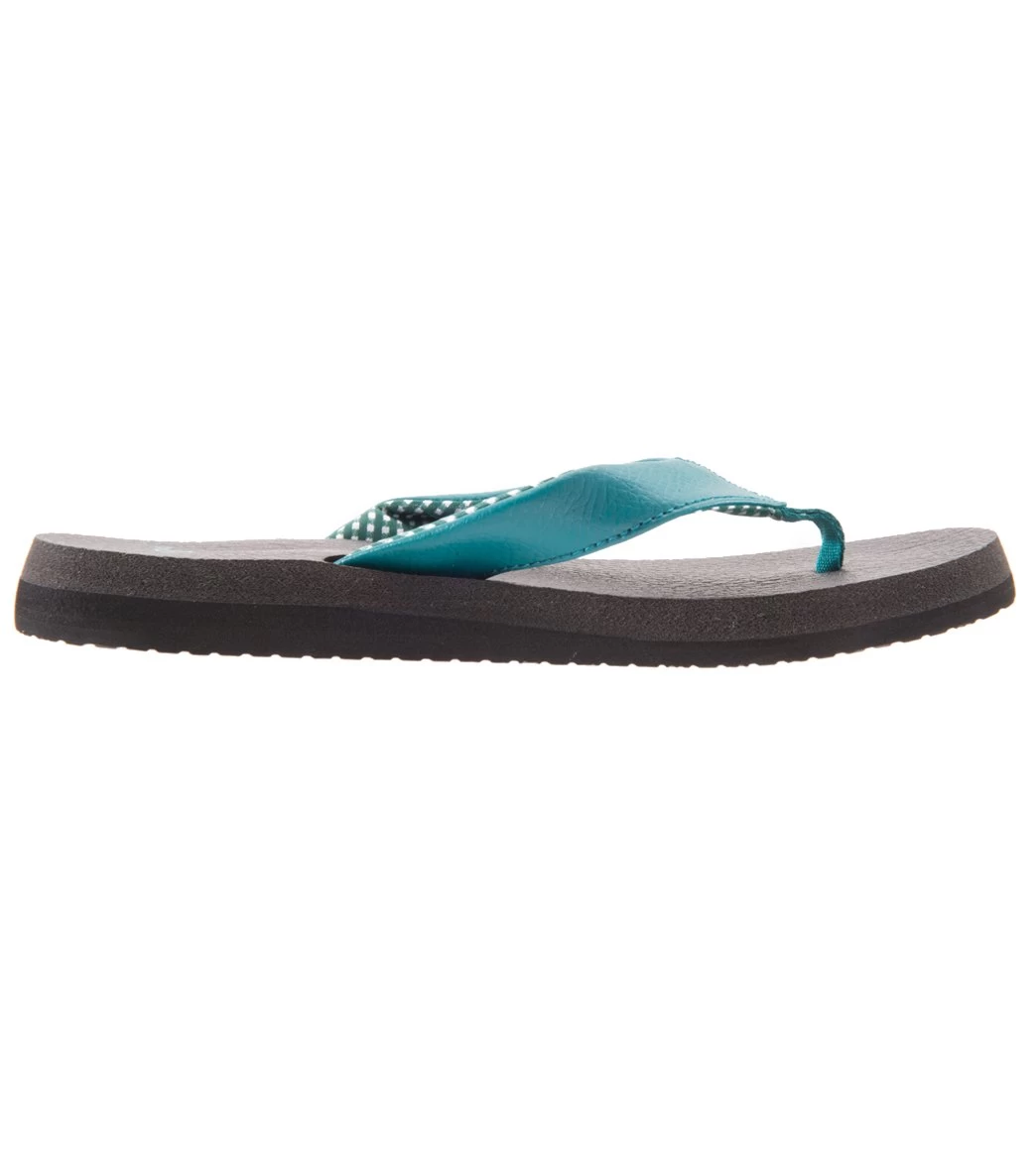 Sanuk Women's Yoga Mat Flip Flop Evergreen - Image 2