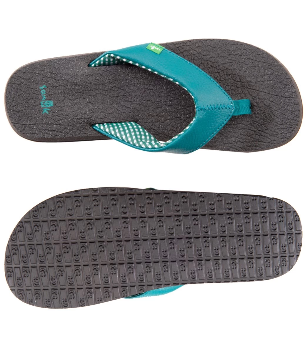 Sanuk Women's Yoga Mat Flip Flop Evergreen - Image 3