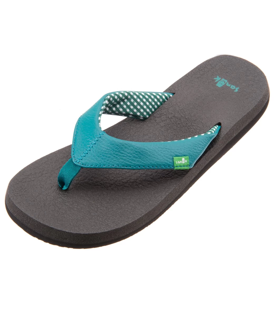 Sanuk Women's Yoga Mat Flip Flop Evergreen - Image 4