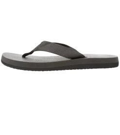 Sanuk Women's Yoga Mat Webbing Flip Flop Black/Black