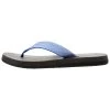 Sanuk Women's Yoga Mat Webbing Flip Flop Deep Blue/Off White