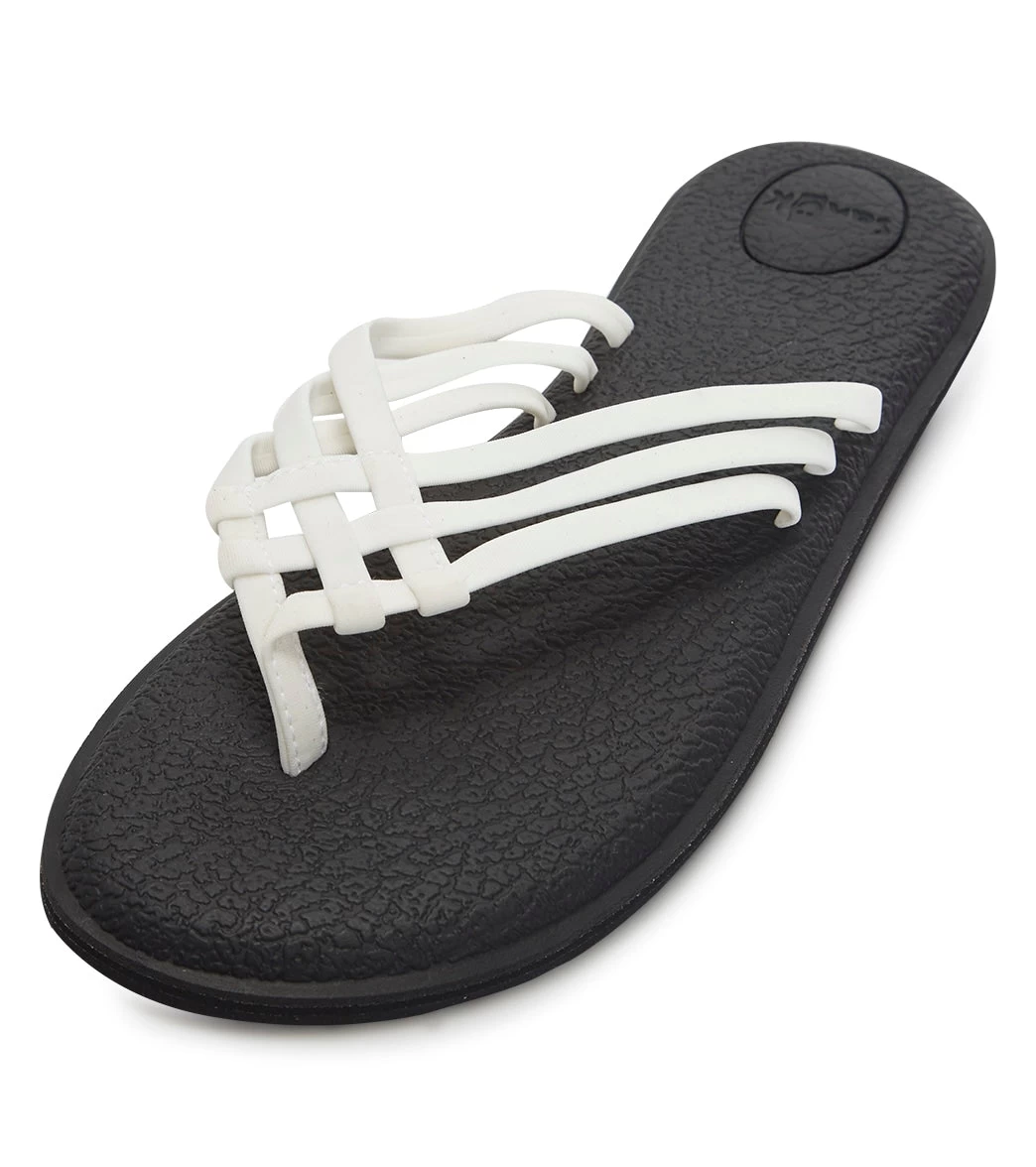 Sanuk Women's Yoga Salty Sandal White - Image 4