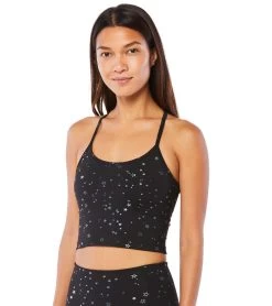 Beyond Yoga Sportflex Tossed Star Slim Racerback Cropped Tank