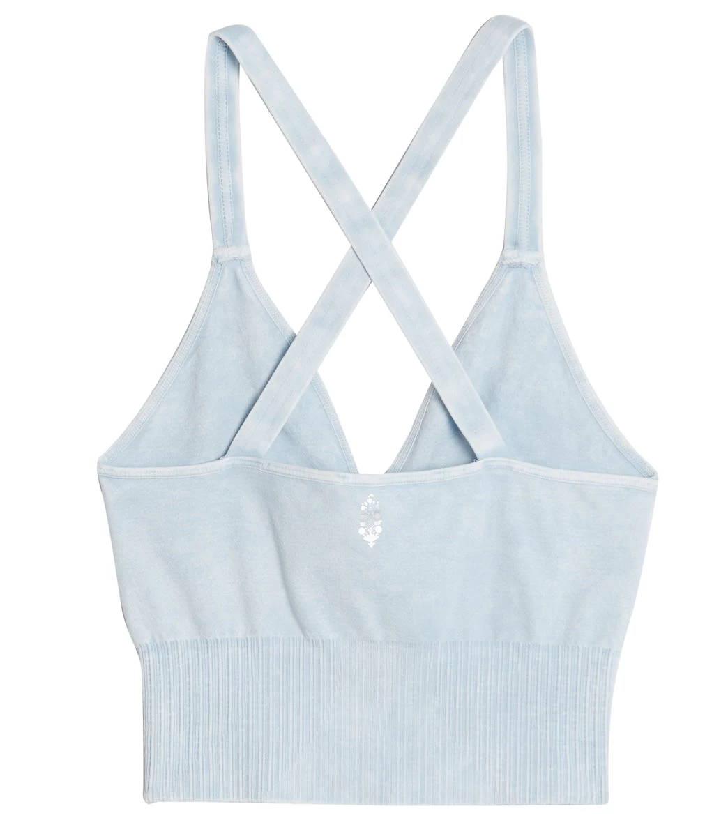 Free People Movement Good Karma Crop Yoga Top Clear Breeze