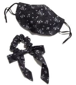 Free People Floral Mask And Scrunchie Set