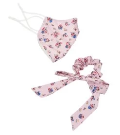 Free People Floral Mask And Scrunchie Set Lilac