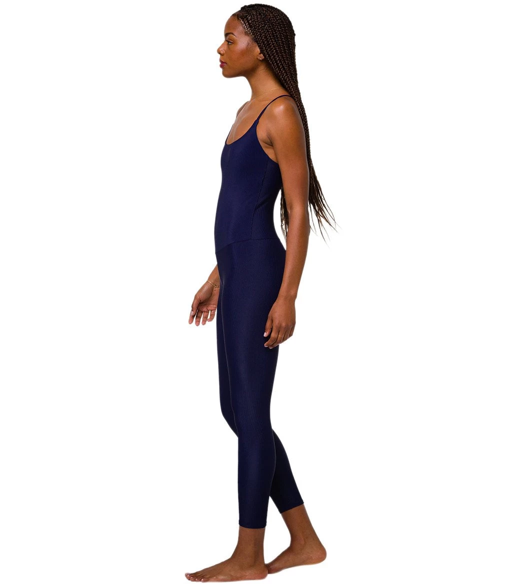 Onzie Long Rib Leotard Marine Navy Rib