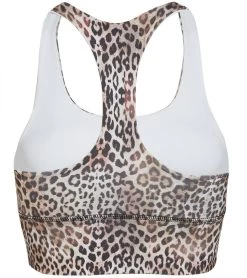 DYI Elevate Printed Racer Sports Bra Cheetah