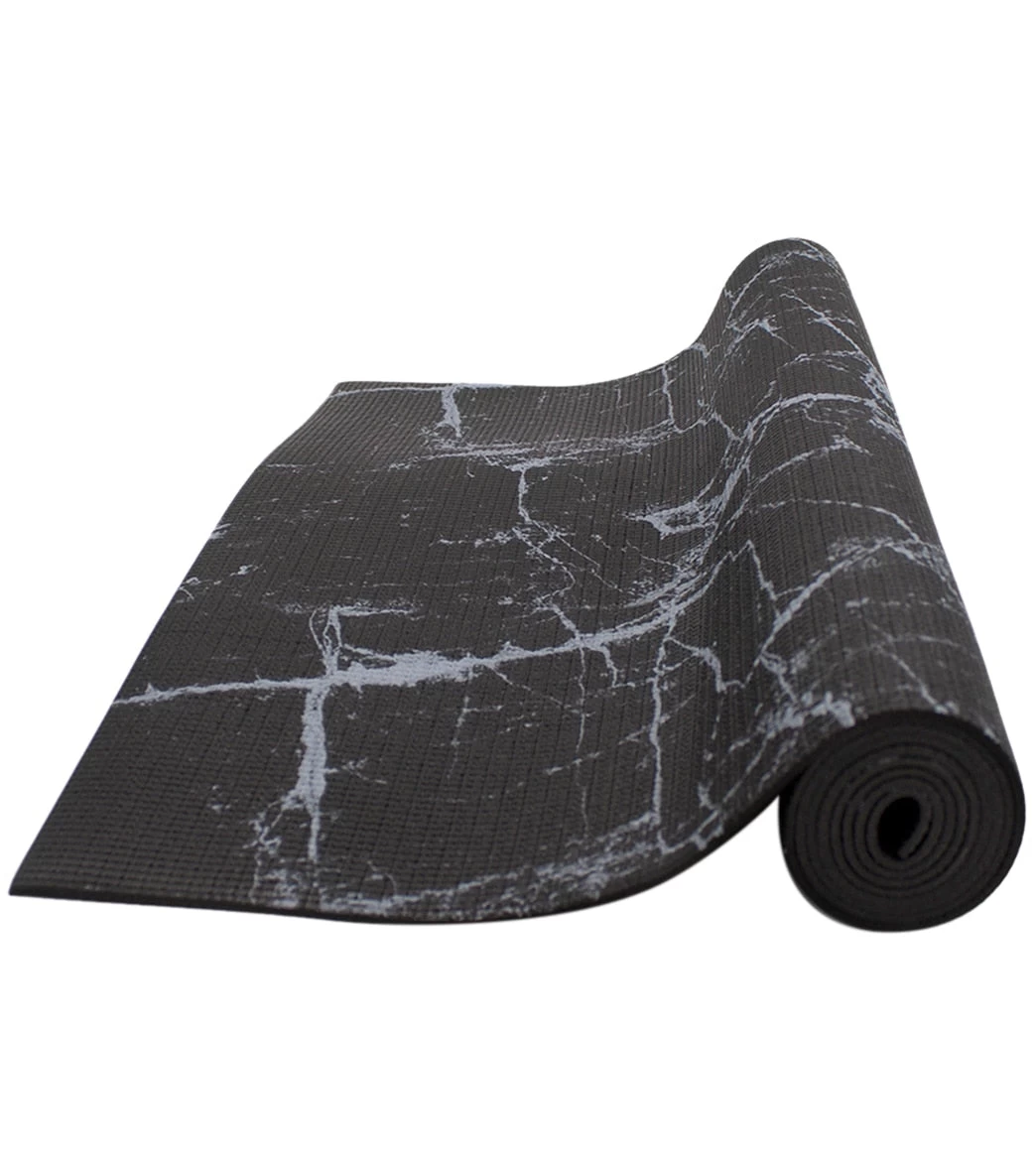 Oak And Reed 4mm Yoga Mat, Marble Black - Image 5