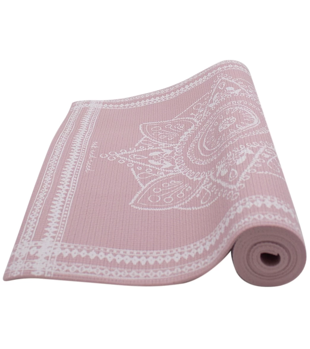 Oak And Reed 4mm Yoga Mat, Medallion Tapestry Mauve - Image 4